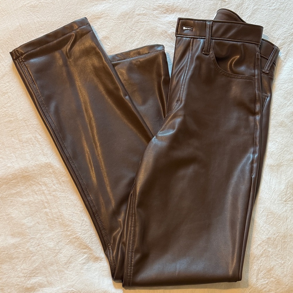 Abercrombie & Fitch Brown Leather Pants